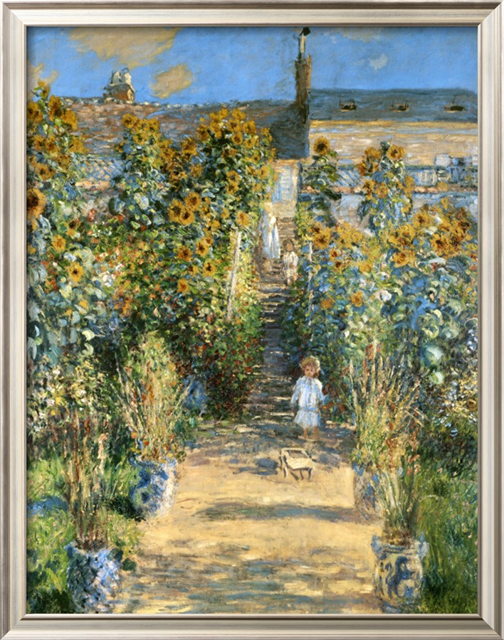 Garden At Vetheuil, 1881-Claude Monet Painting